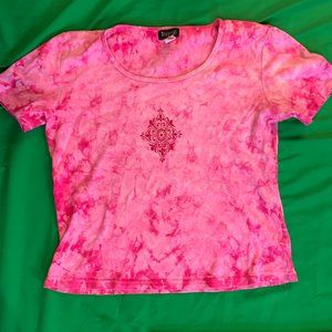 Tie-dye T-shirt by Diagonal with Art